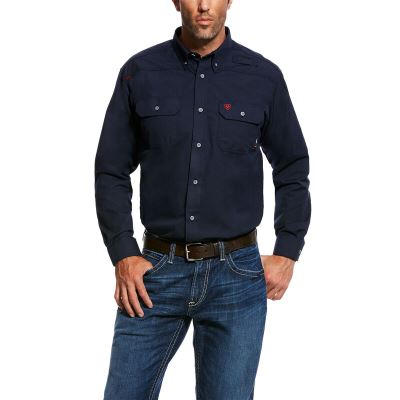 Ariat Work: FR Featherlight Camisa Hombre - Azul Marino (EGONU8524)